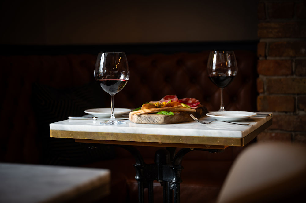 Food and wine at Caldesi in Campagna